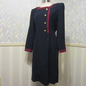 Jennifer Jefferies dress, size 6, dark navy blue